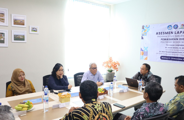 Proses Asesmen dari Tim Asesor LSP LAMEMBA. Foto : Poltek Negeri Madiun
