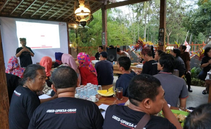 Peluncuran kamus online bahasa using banyuwangi. Foto : jatimnow.com