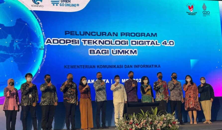 Kominfo luncurkan Program Adopsi Teknologi Digital 4.0 untuk UMKM. Foto : antaranews.com