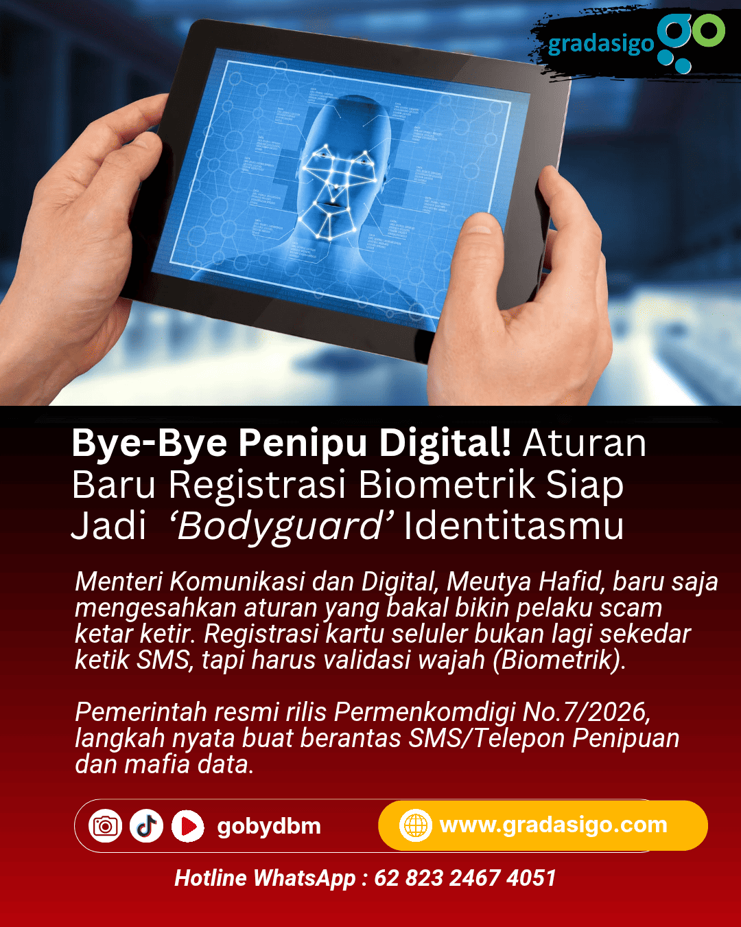 Bye-Bye Scammer! Registrasi Kartu Pakai Wajah: Ribet Dikit, Tapi Aman Permanen. Gambar: Ilustrasi