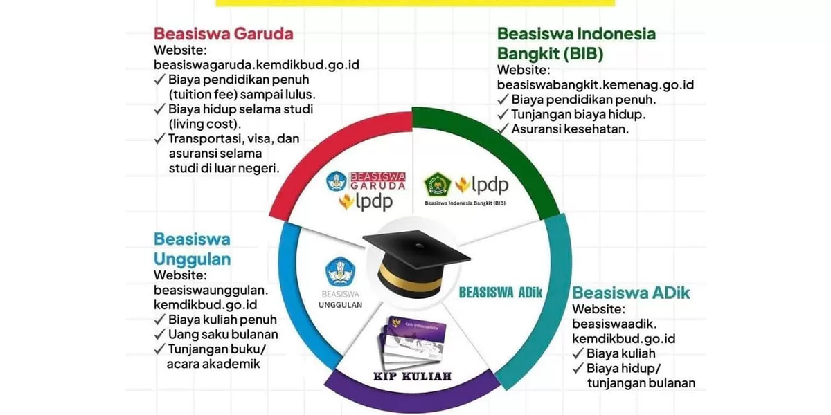 Beasiswa Pemerintah Tahun 2026. Infografis: Istimewa