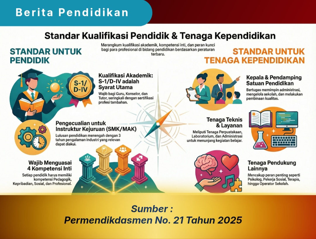 Infografis Permendikdasmen No. 21 Tahun 2025. Gambar: Ilustrasi 
