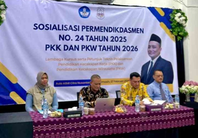 Kemendikdasmen Sosialisasikan Permendikdasmen 24/2025 dan Program Prioritas 2026 di Banjarmasin, Kalimantan Selatan, Senin (9/2/2026). Foto: Istimewa 