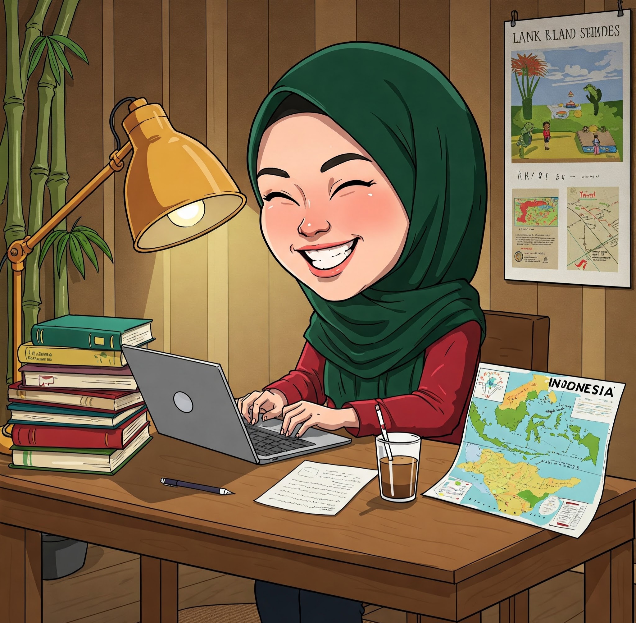 Ghina Nafi’ah Kadir: Menulis Rindu dalam Sunti. Foto: Ilustrasi AI