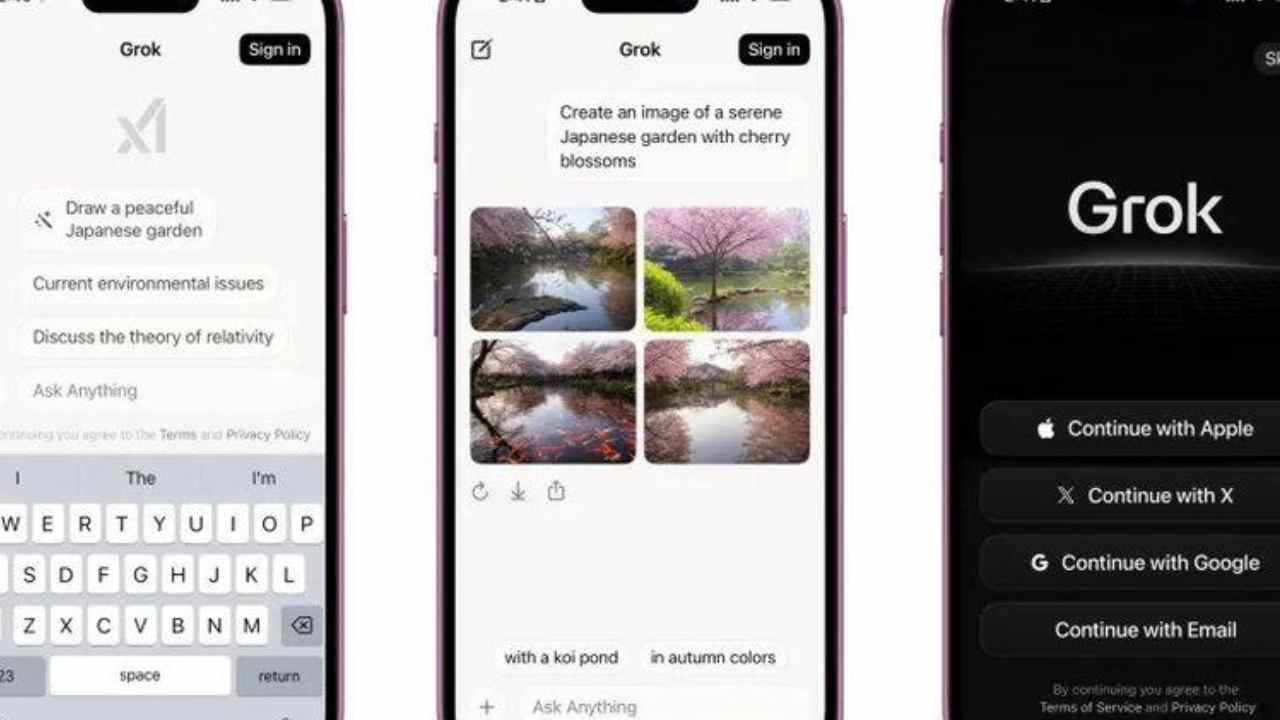 Asisten virtual AI buatan xAI, Grok kini menjadi aplikasi terpisah. Untuk saat ini, Grok baru tersedia di iOS. Foto: dok. Engadget