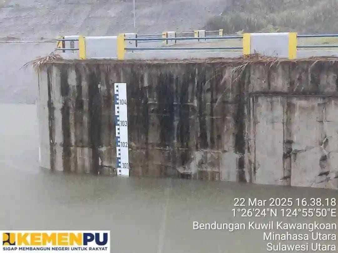 Bendungan Kuwil Kawangkowan Spill Out!. Foto : BWS Sulawesi I