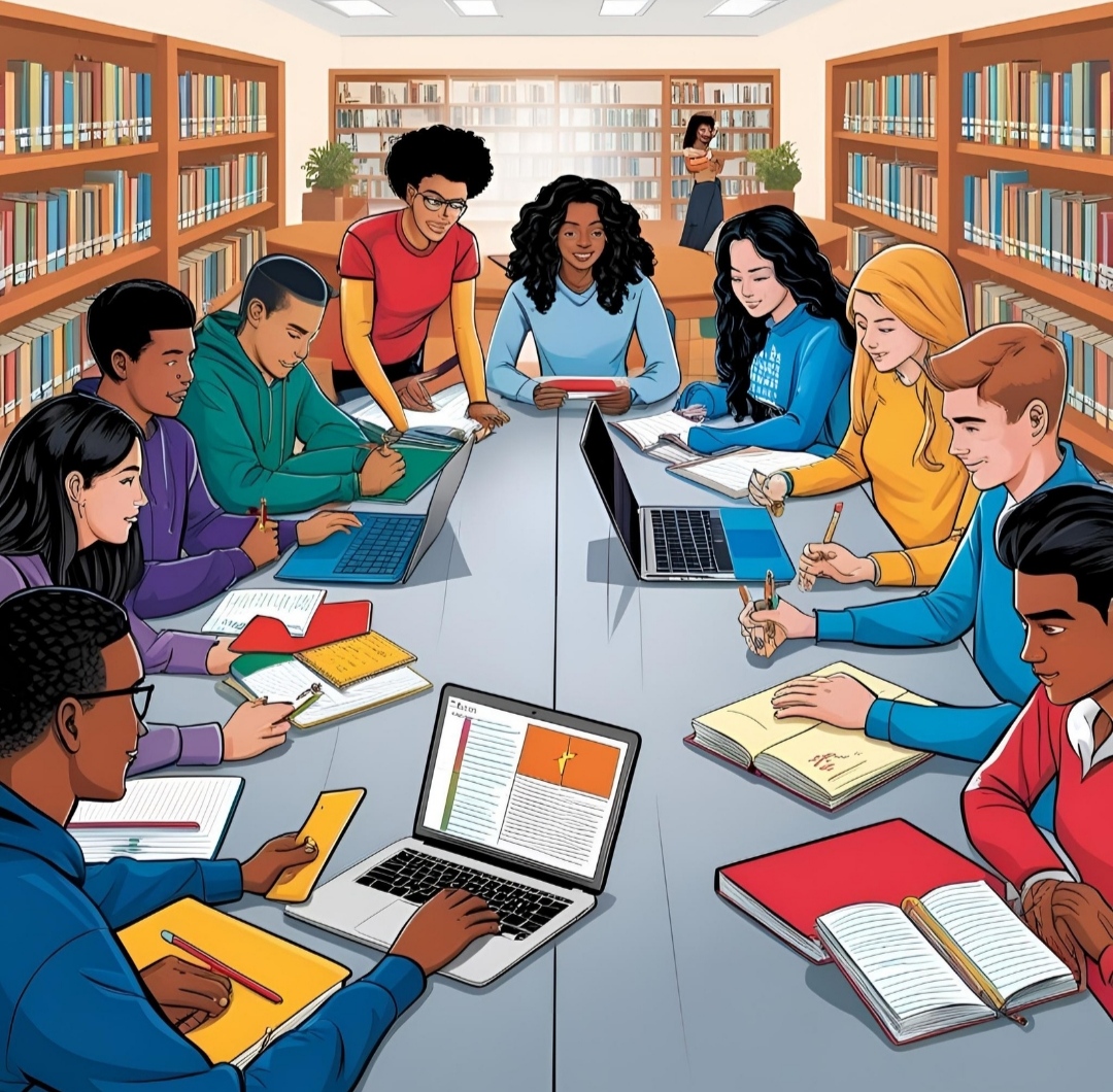 Para mahasiswa fokus melakukan pengembangan diri melalui pengelolaan manajemen waktu. Foto : Ilustrasi Canva 
