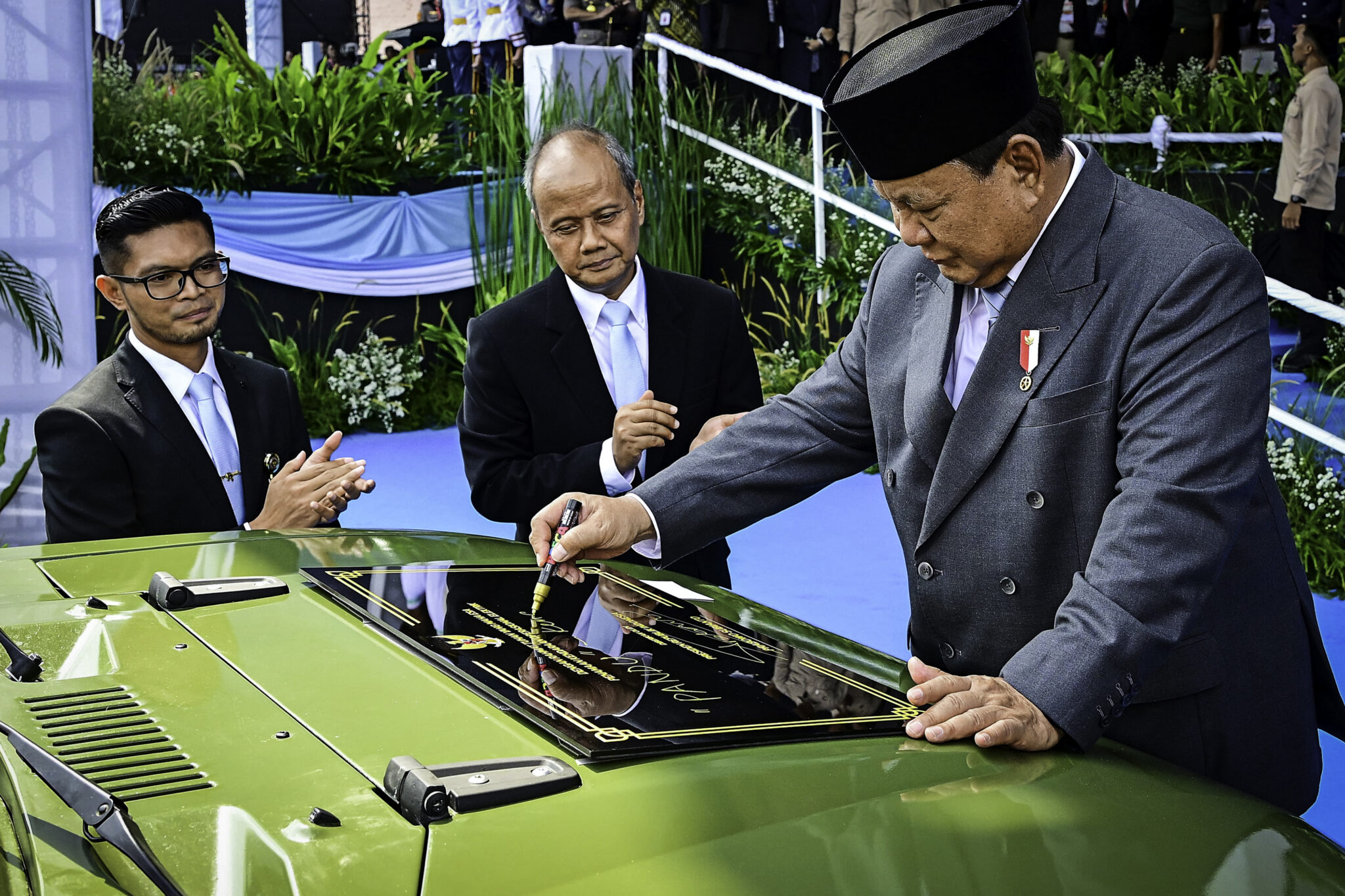 Presiden Prabowo Resmikan Peluncuran Kendaraan Listrik Taktis “PANDU”, Era Baru Pertahanan Ramah Lingkungan. Foto: BPMI Setpres