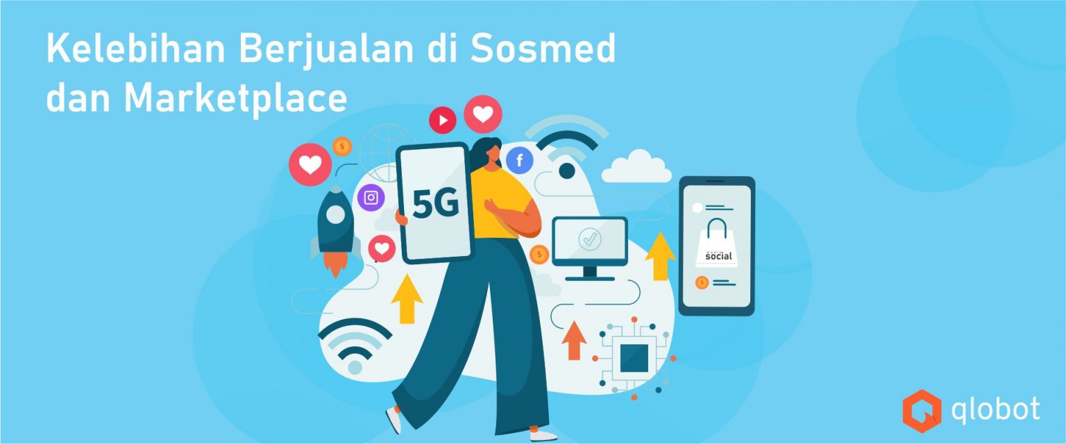 Pilih mana, marketplace atau media sosial? Gambar : Canva