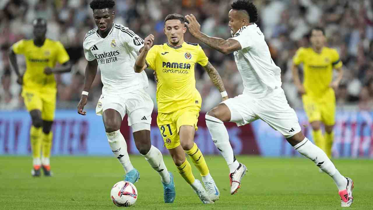Laga Real Madrid melawan Villareal. Sumber: Dokumentasi Bernat ArmangueAP/Marca.com.