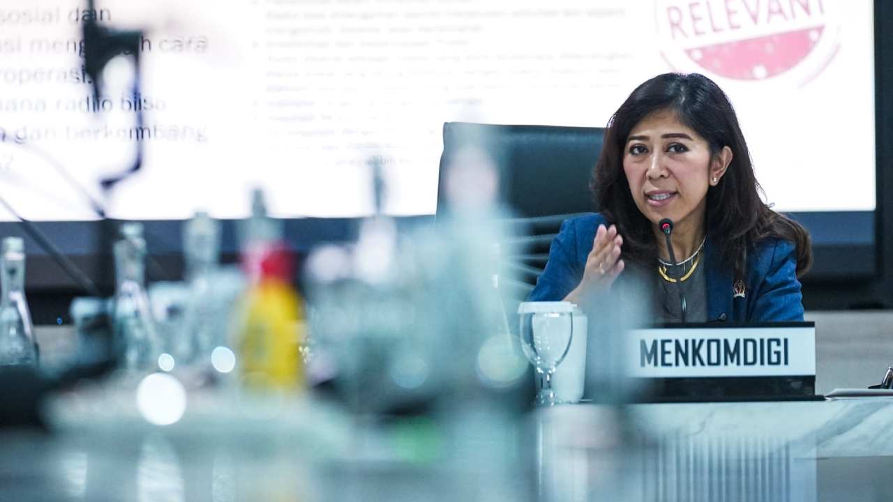 Menteri Komunikasi dan Digital, Meutya Hafid, saat menerima audiensi jajaran manajemen Radio Elshinta di Kantor Komdigi, Jakarta Pusat, Kamis (17/4). Foto: dok. Humas Komdigi