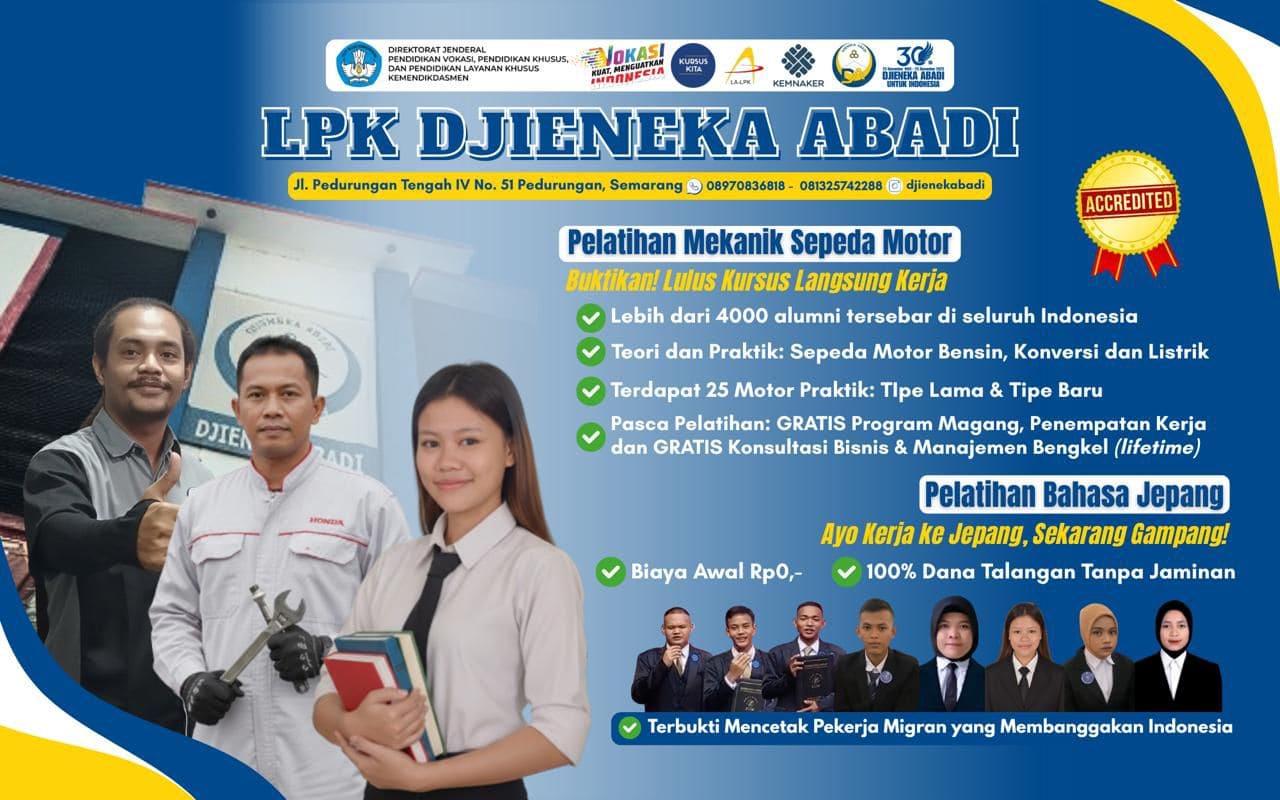 LPK Djieneka Abadi Buka Akses Kerja ke Jepang dengan Skema Bayar Saat Gajian