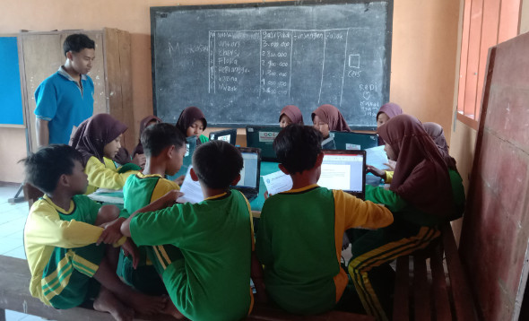Pembelajaran Komputer di SDN Bendungrejo, Berbek, Nganjuk