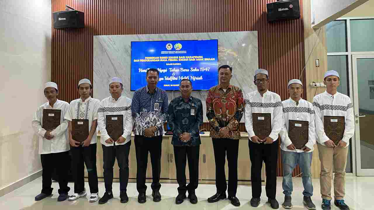 Ratusan Warga Binaan Rutan Pakjo Palembang Terima Remisi di Momen Nyepi dan Jelang Idul Fitri. Foto: dok. Rutan Pakjo Palembang