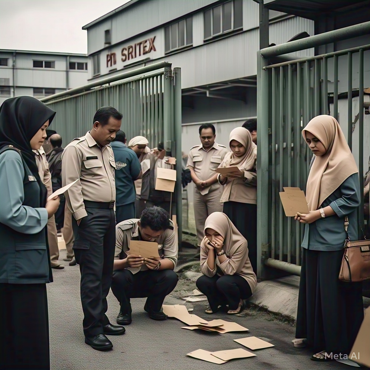 Kesedihan mendalam dari para karyawan yang di PHK. Foto : Ilustrasi