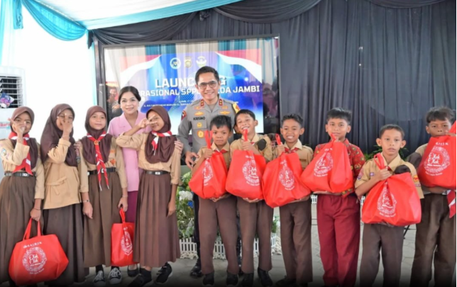 Peresmian 28 Satuan Pelayanan Pemenuhan Gizi. Foto: doc tribratanews.polri.go.id