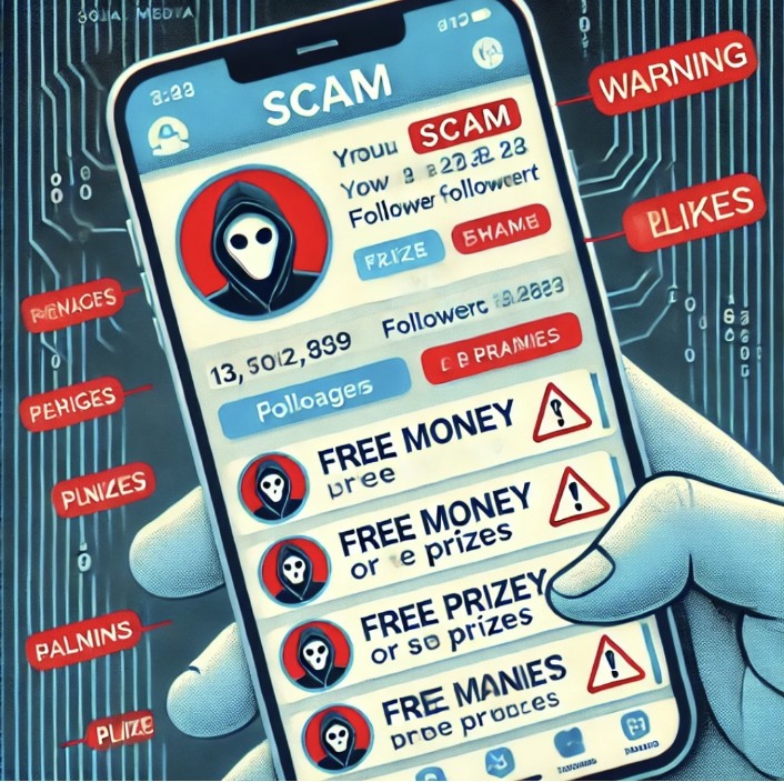 Waspada dengan akun Scam/Penipuan. Foto : ilustrasi gambar