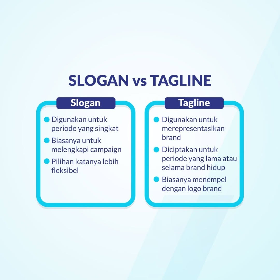 Kenali perbedaan tagline dan slogan. Foto : https://www.instagram.com/topbrandaward