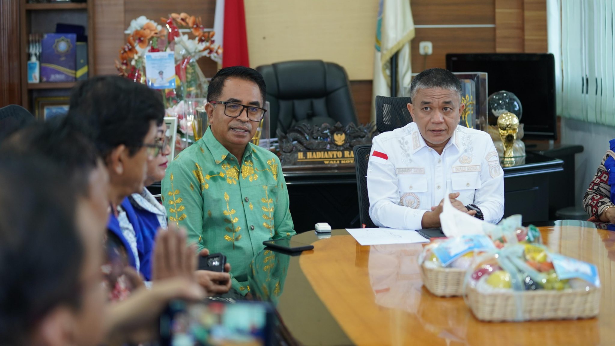 Pertemuan Wali kota Palu, dengan Kadis Pendidikan dan Beberapa Kepala Sekolah sekota Palu, Foto : Hardi Virgo