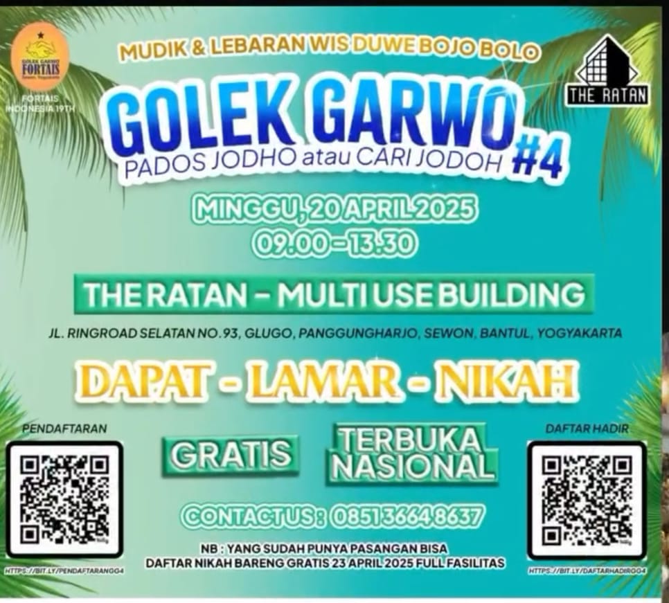 Event unik di Yogya, dan belum ada di temat lain. Foto : ig festivaljogja