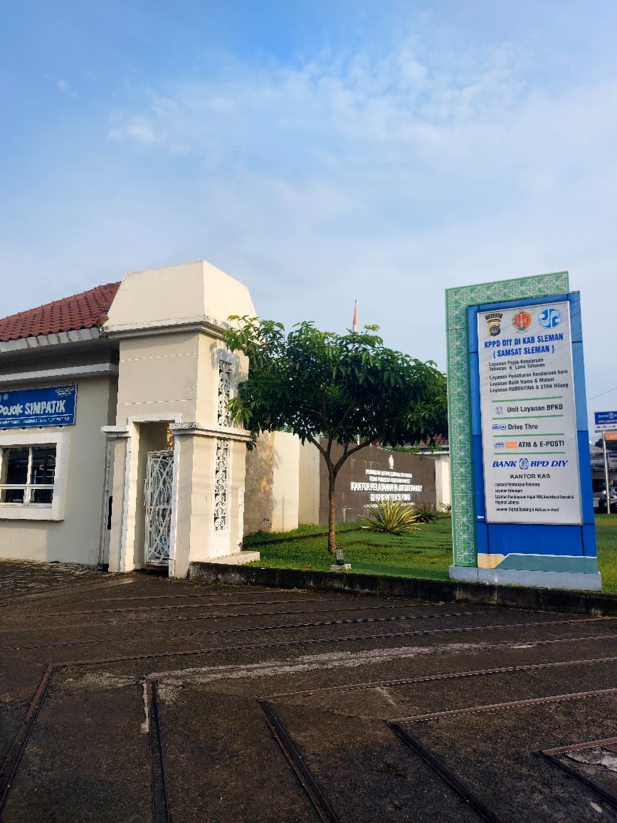Gedung Samsat Sleman, Kamis (2/4/26) Foto: Dok Pribadi