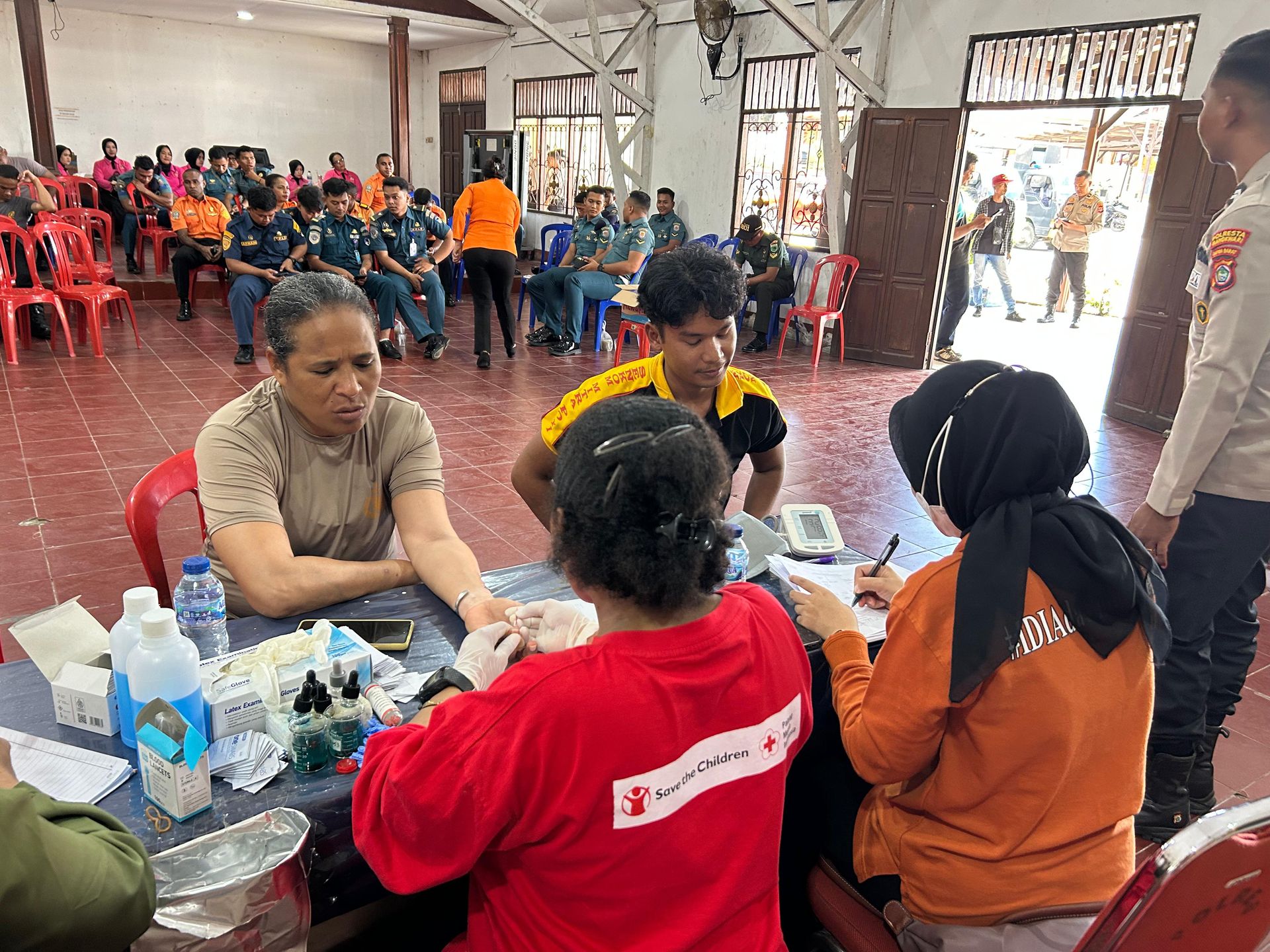 Pelaksanaan bakti kesehatan Donor Darah. Foto:  tribratanews.polri.go.id