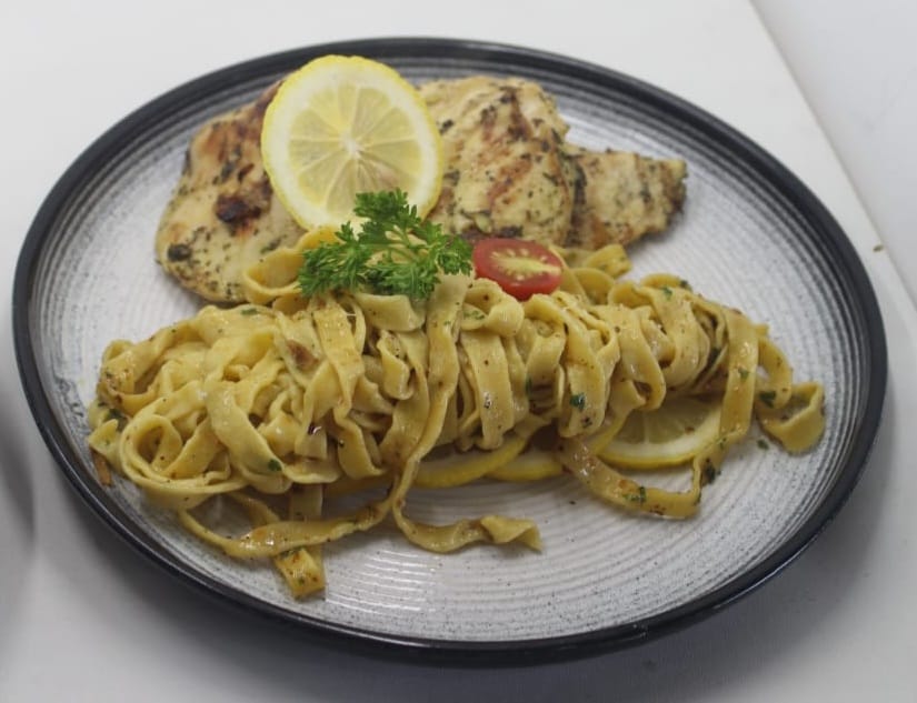 Fettuccini Carbonara Sauce. Jogja Culinary School