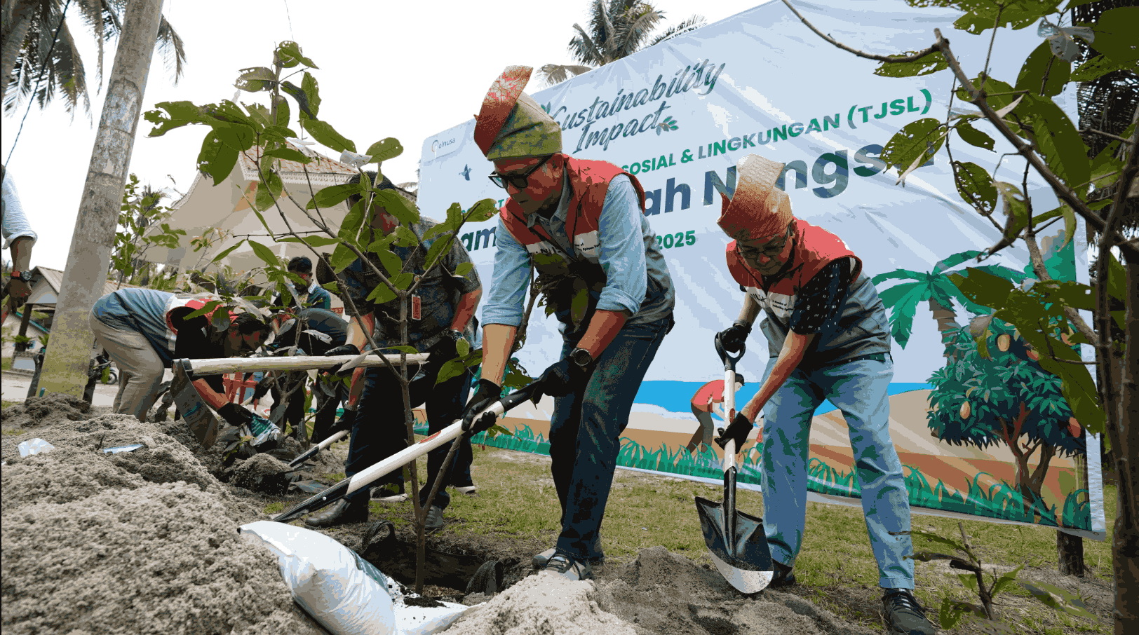 PT Elnusa Fabrikasi Konstruksi , anak usaha PT Elnusa Tbk, resmi meluncurkan Kampung Buah Nongsa di Kota Batam. Foto: PT EFK