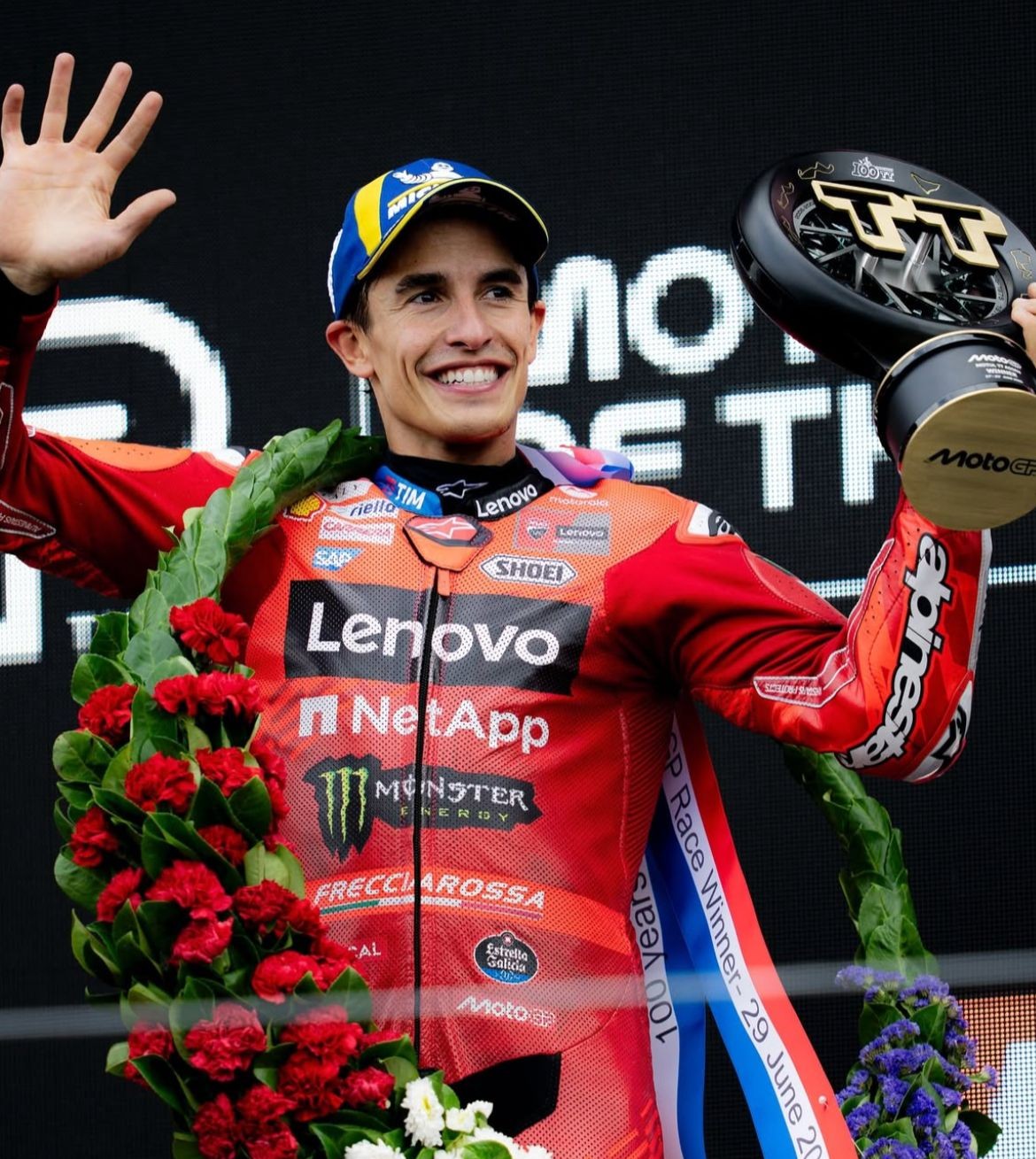 Pembalap Ducati Lenovo Team, Marc Marquez. Foto: Ig @marcmarquez93