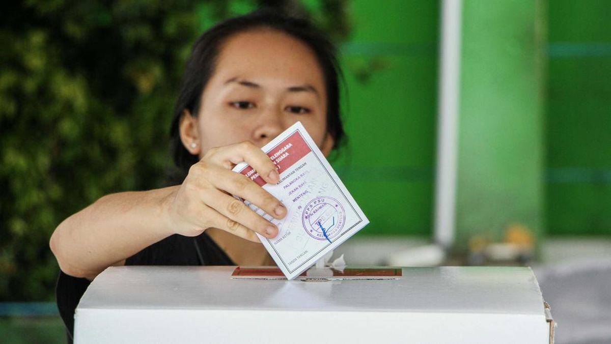 Pemungutan suara ulang Pikada 2024 di Palangka Raya. Foto: dok. Auliya Rahman/Antara