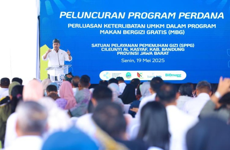 Menteri Maman Sebut SPPG dalam MBG sebagai Ekosistem untuk UMKM. Foto: Humas Kementerian UMKM