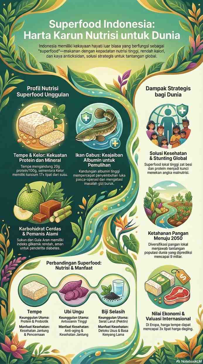 Harta Karun Makanan Nusantara. Foto : Ilustrasi AI