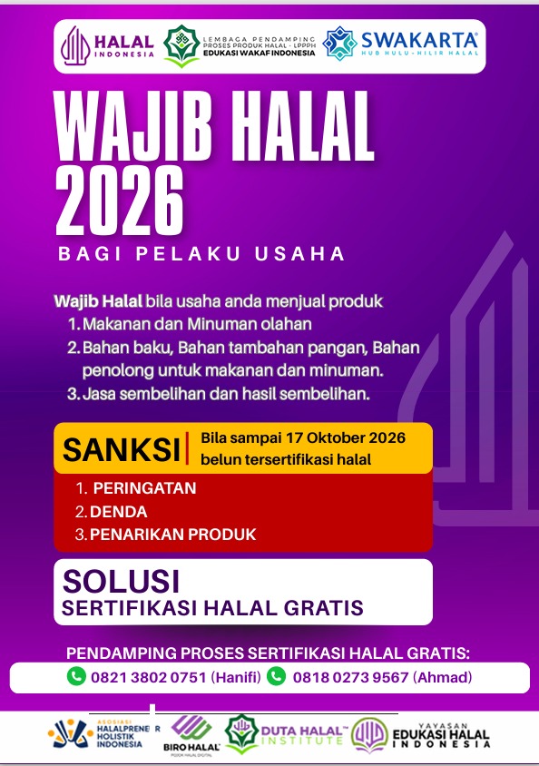 WHO Wajib Halal Oktober 2026. Foto: Ilustrasi Canva